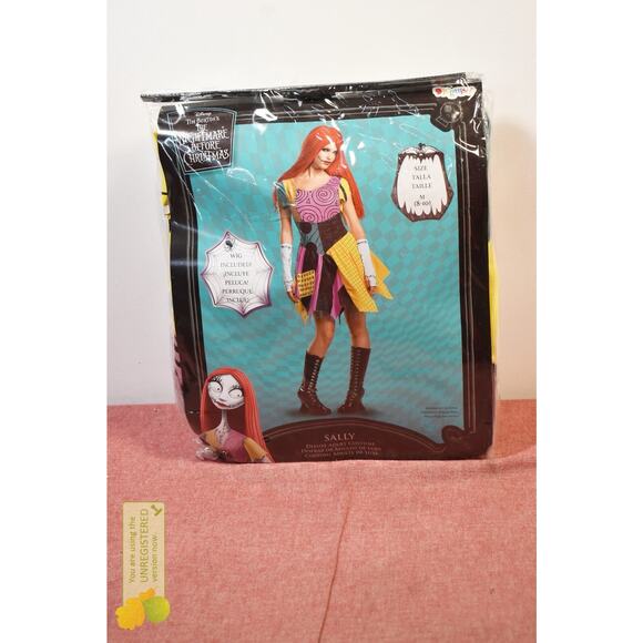 Halloween Adult Deluxe Sally Nightmare Before Christmas Costume Medium (8-10)* - Picture 2 of 8